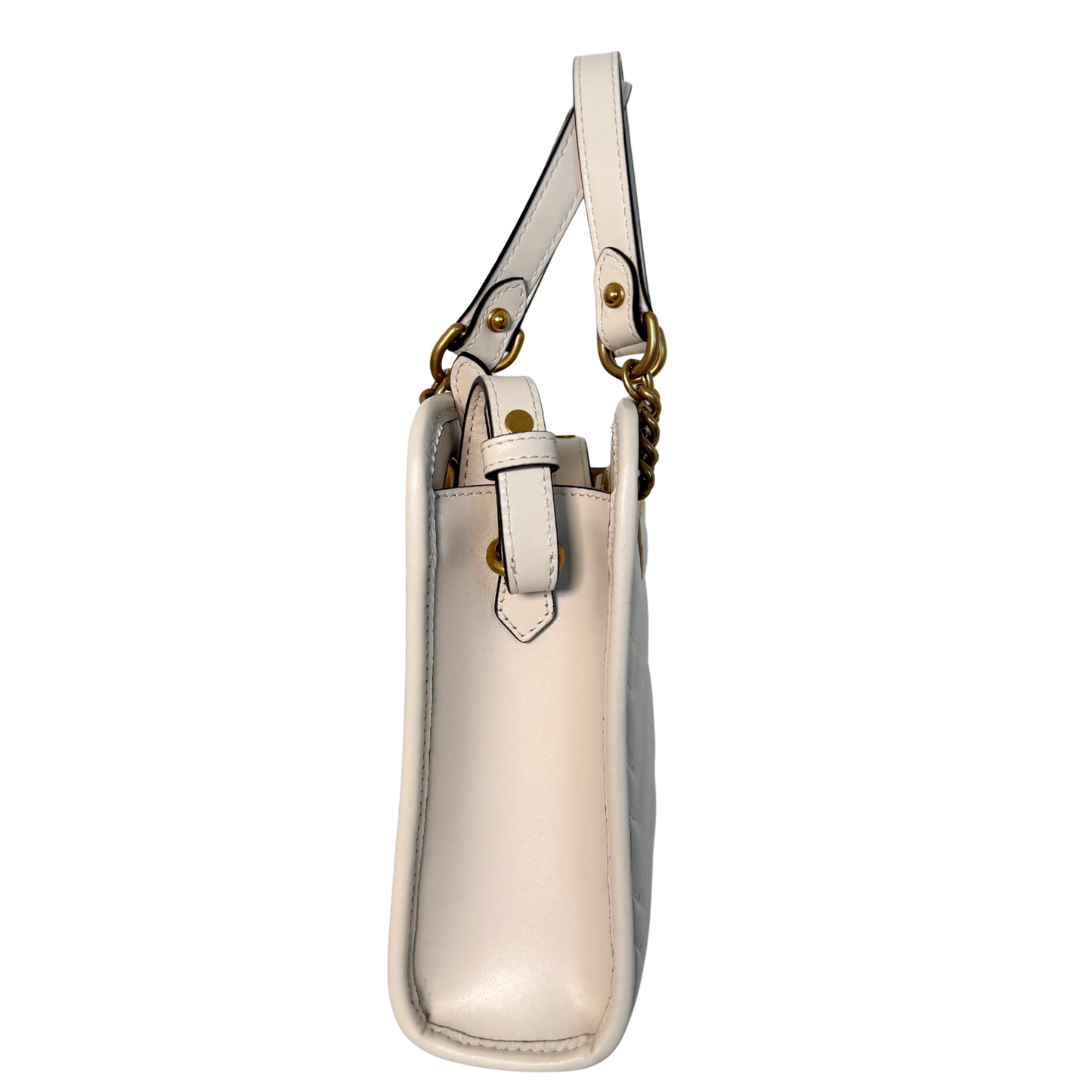 Gucci GG Marmont Mini-Handtasche Weiß / sehr gut Gucci