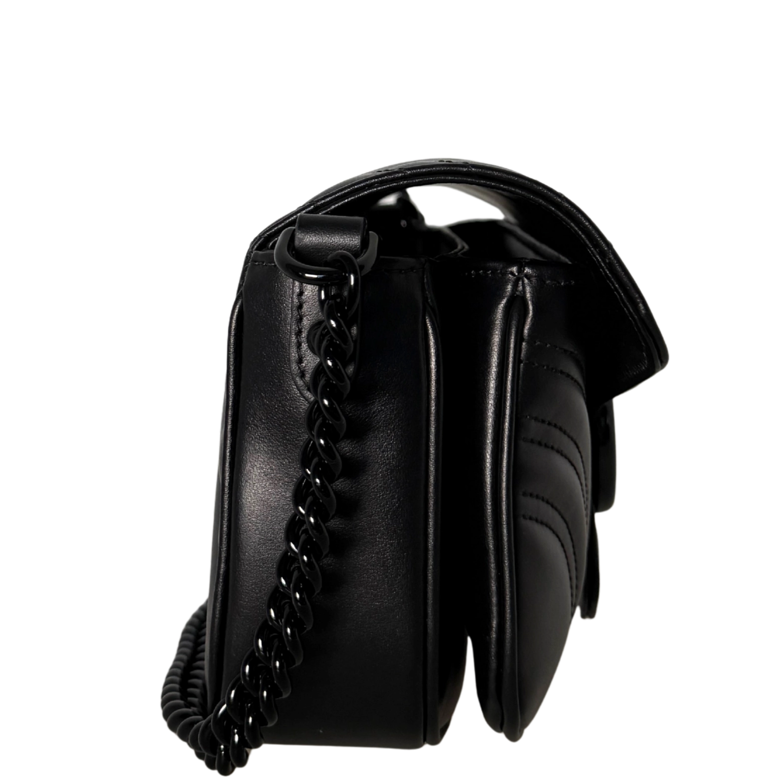 Gucci Mittelgroße GG Marmont Schultertasche Schwarz / neuwertig Gucci