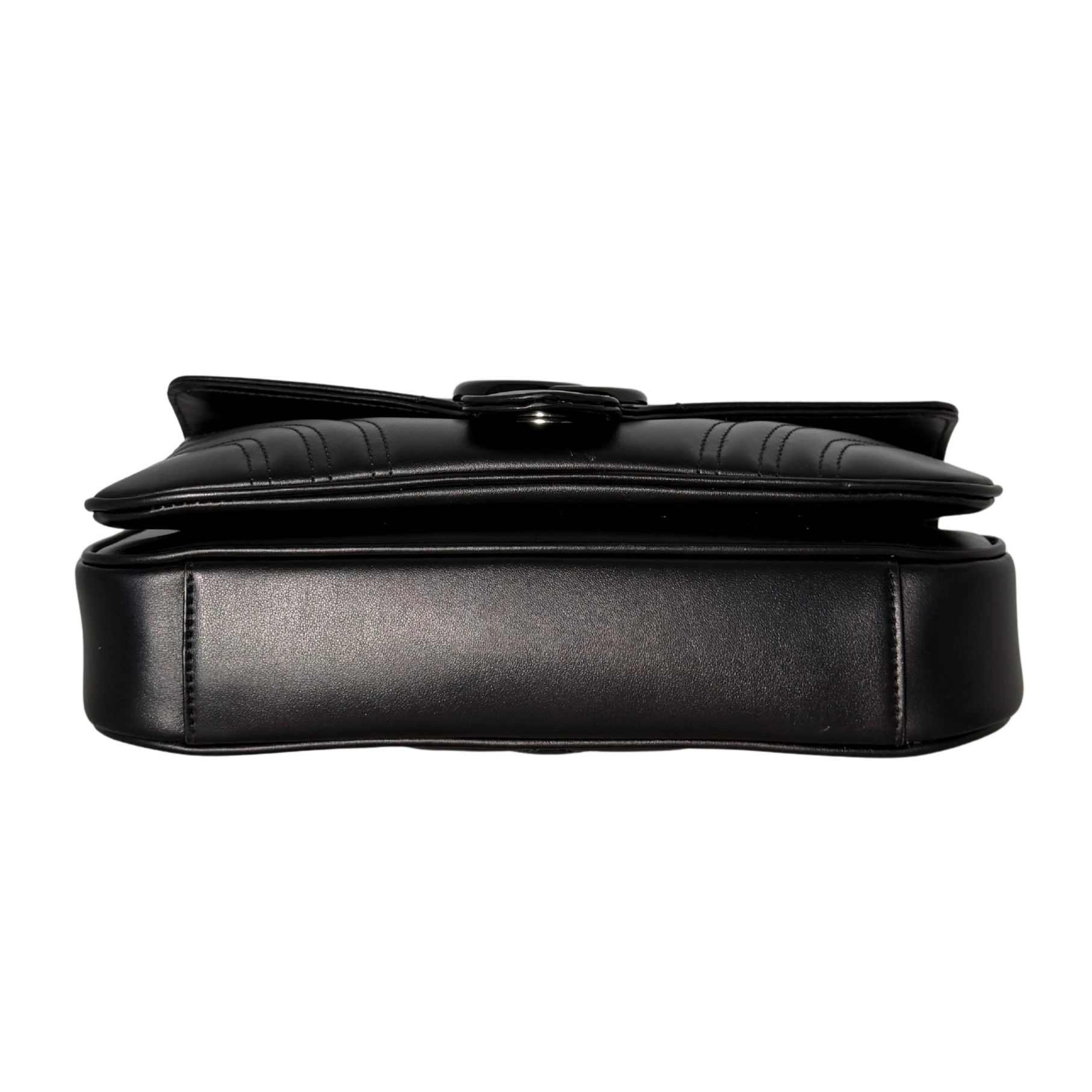 Gucci Mittelgroße GG Marmont Schultertasche Schwarz / neuwertig Gucci