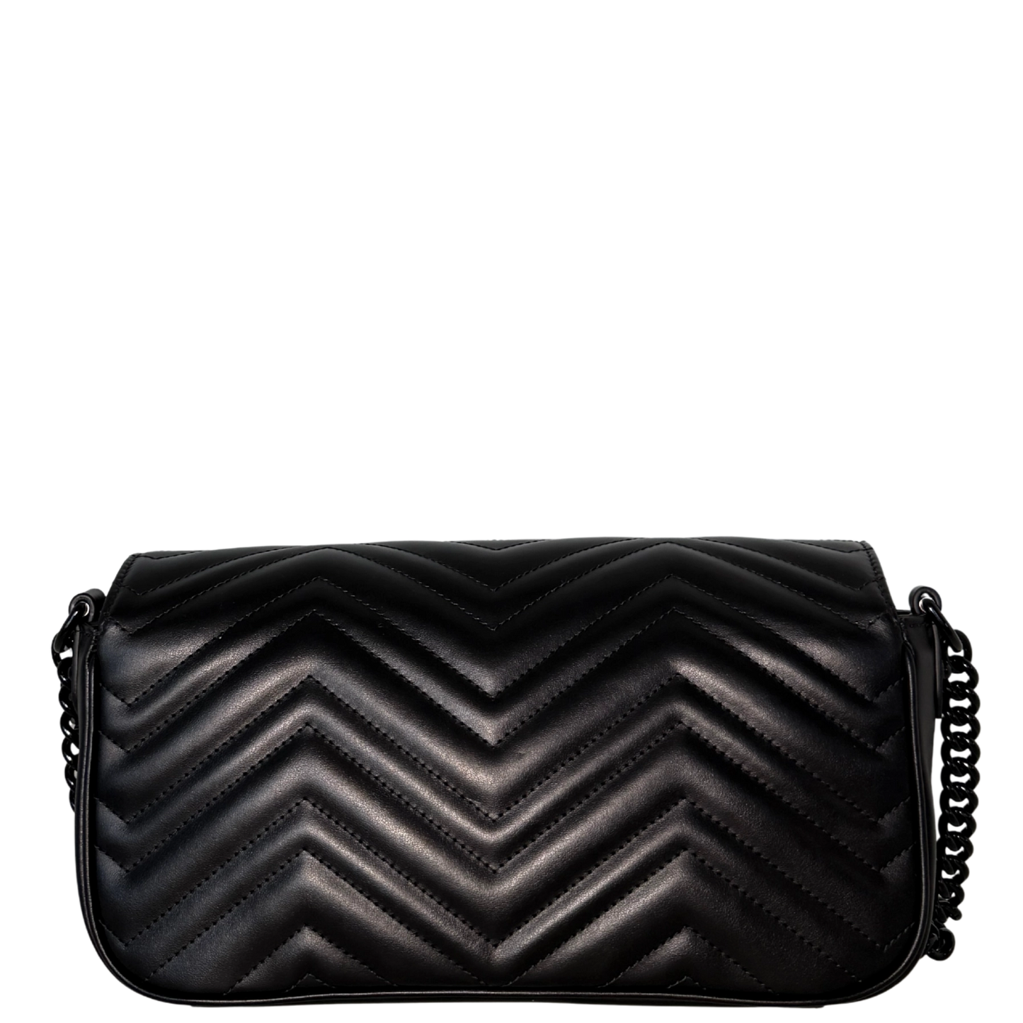 Gucci Mittelgroße GG Marmont Schultertasche Schwarz / neuwertig Gucci