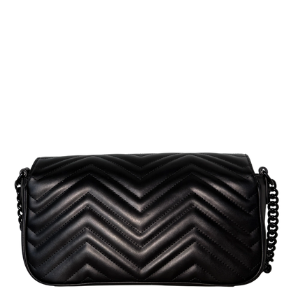 Gucci Mittelgroße GG Marmont Schultertasche Schwarz / neuwertig Gucci