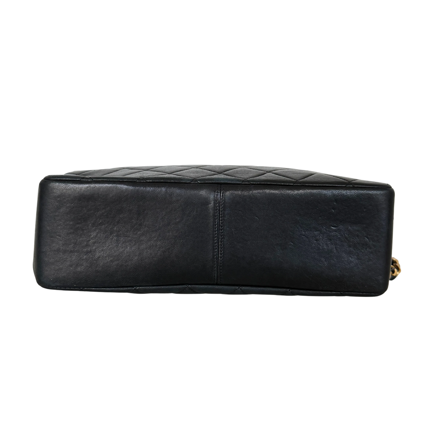 Chanel Matelassé Tote Bag mit Kettenriemen Schwarz / gut Chanel