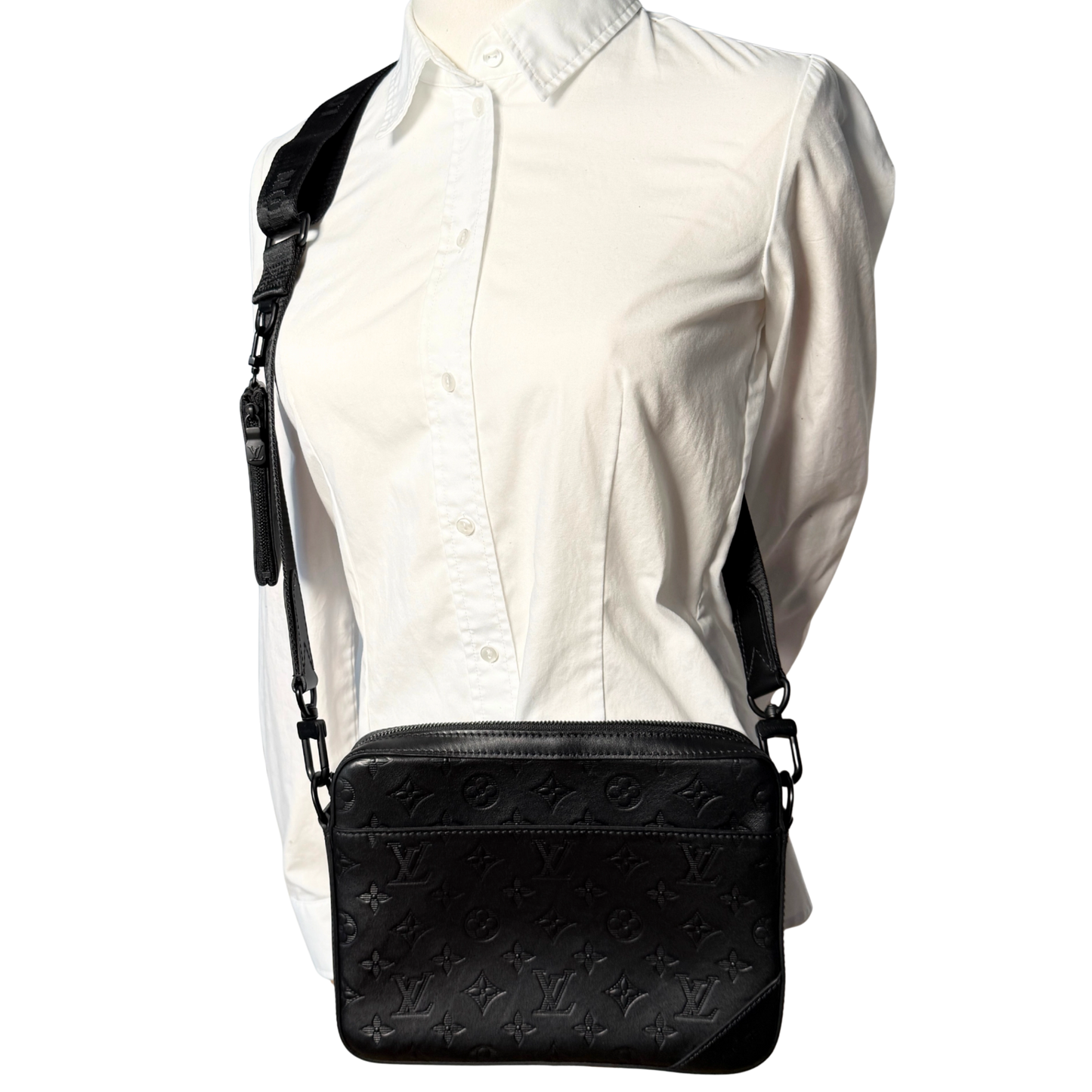 Louis Vuitton Duo Messenger Bag Schwarz Fullset / neuwertig