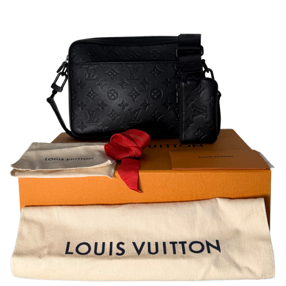 Louis Vuitton Duo Messenger Bag Schwarz Fullset / neuwertig