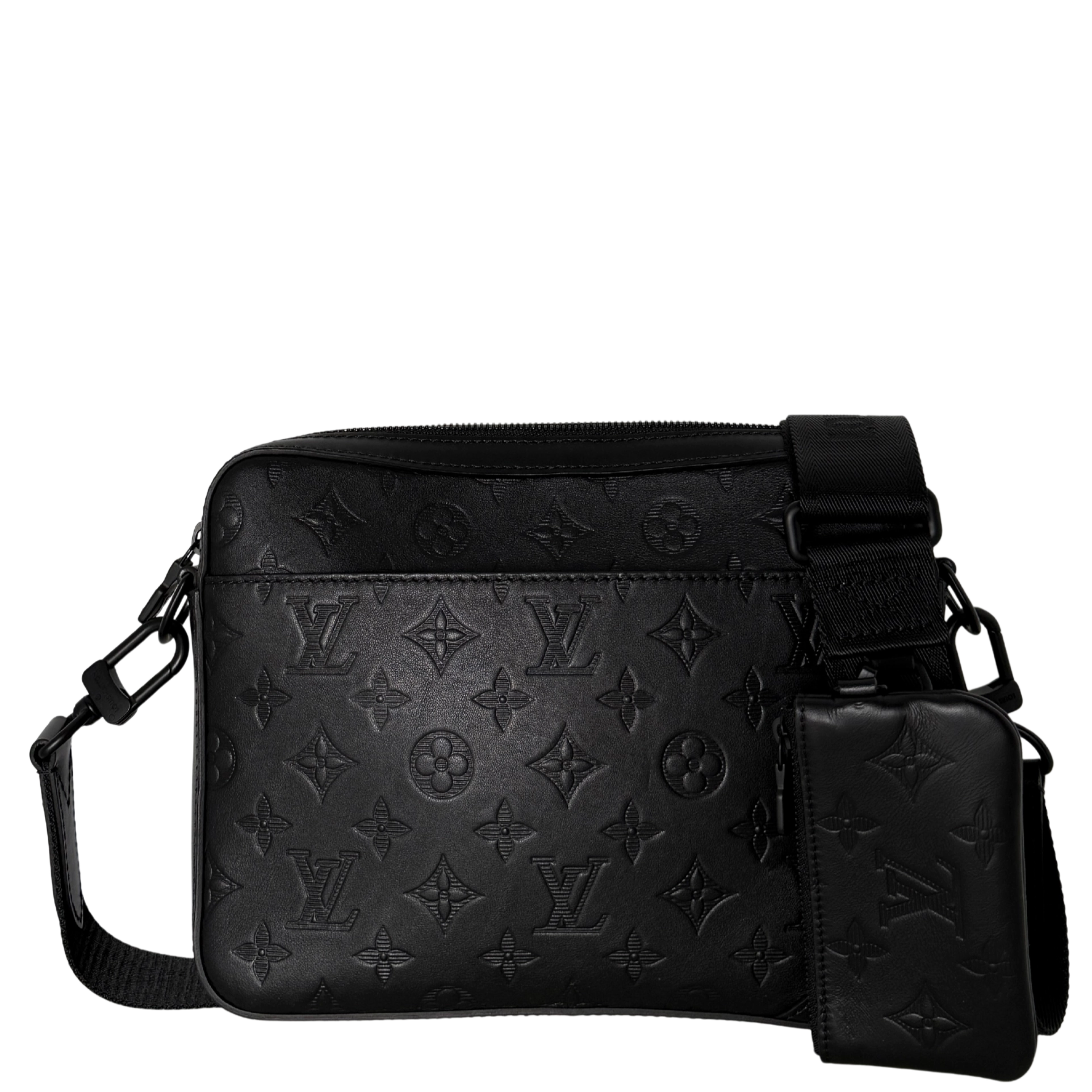 Louis Vuitton Duo Messenger Bag Schwarz Fullset / neuwertig