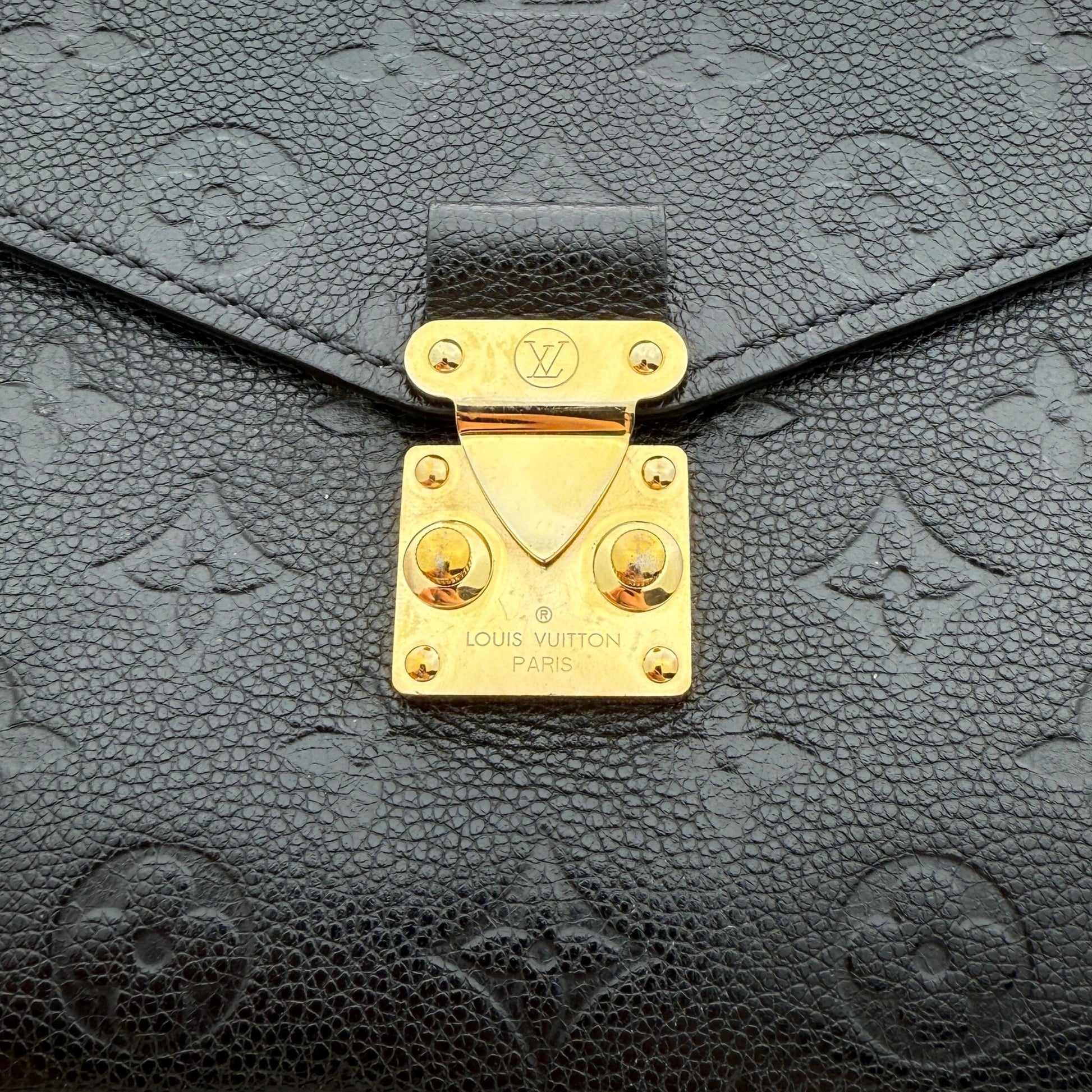 Louis Vuitton Pochette Métis Monogram Empreinte Schwarz Fullset / sehr gut Louis Vuitton