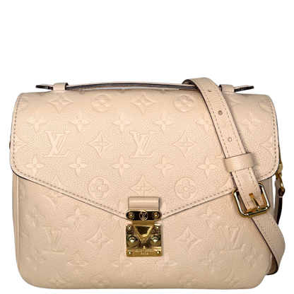 Louis Vuitton Pochette Métis MM Monogram Empreinte M44738 Crème Fullset / gut Louis Vuitton