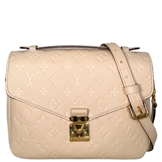 Louis Vuitton Pochette Métis MM Monogram Empreinte M44738 Crème Fullset / gut Louis Vuitton