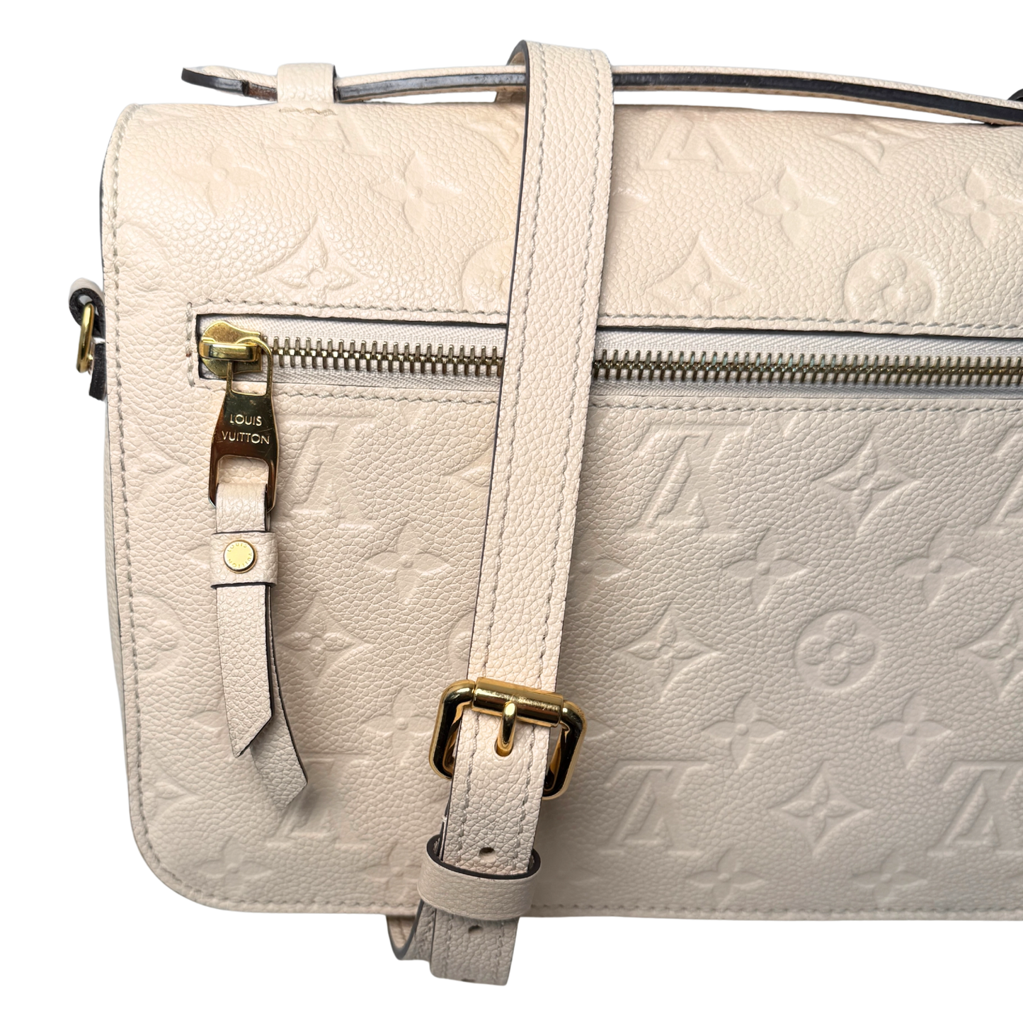 Louis Vuitton Pochette Métis MM Monogram Empreinte M44738 Crème Fullset / gut Louis Vuitton