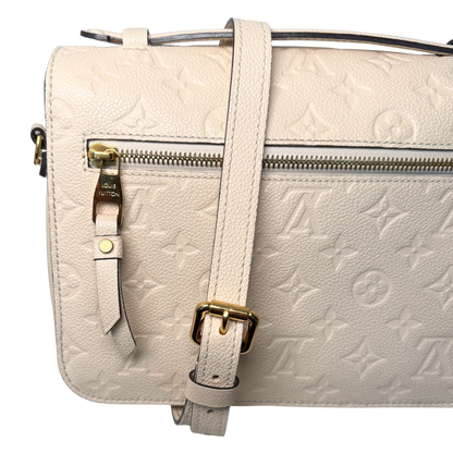 Louis Vuitton Pochette Métis MM Monogram Empreinte M44738 Crème Fullset / gut Louis Vuitton