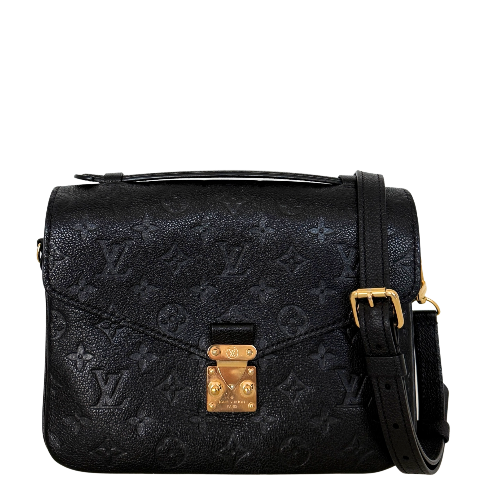 Louis Vuitton Pochette Métis Monogram Empreinte Schwarz Fullset / sehr gut Louis Vuitton