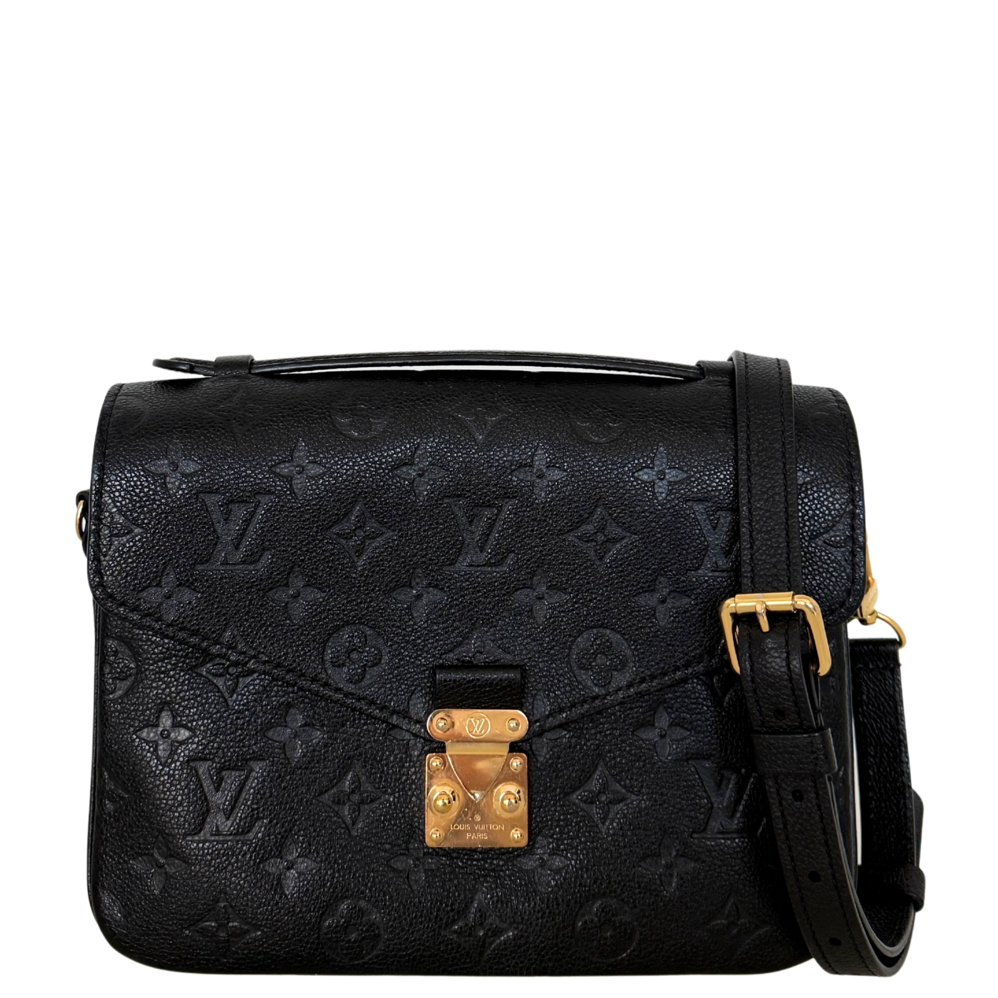 Louis Vuitton Pochette Métis Monogram Empreinte Schwarz Fullset / sehr gut Louis Vuitton