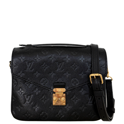 Louis Vuitton Pochette Métis Monogram Empreinte Schwarz Fullset / sehr gut Louis Vuitton
