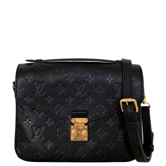 Louis Vuitton Pochette Métis Monogram Empreinte Schwarz Fullset / sehr gut Louis Vuitton