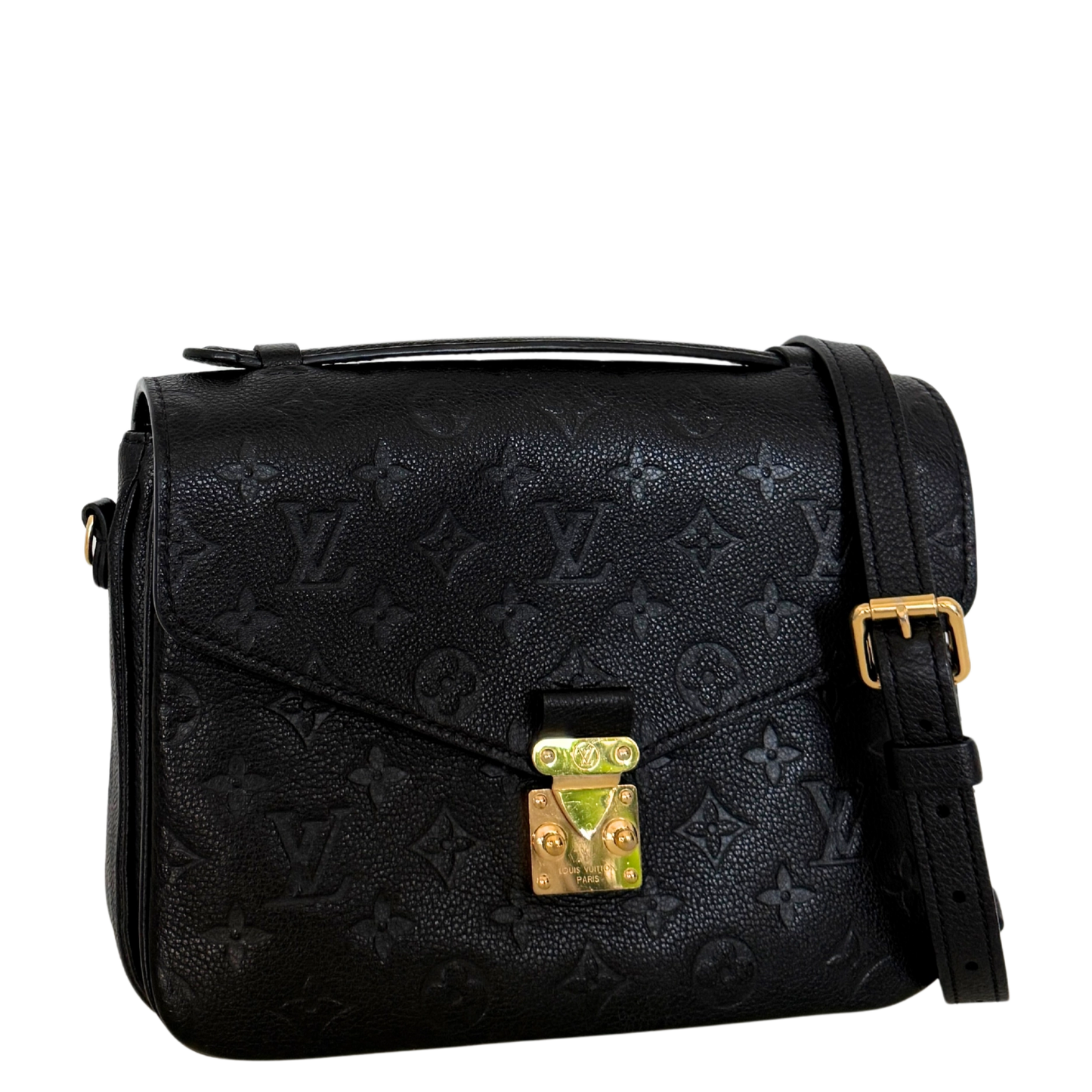 Louis Vuitton Pochette Métis Monogram Empreinte Schwarz Fullset / sehr gut Louis Vuitton