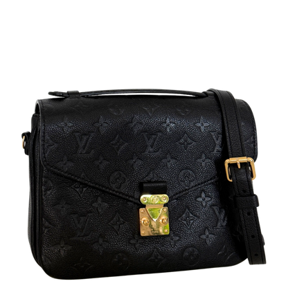 Louis Vuitton Pochette Métis Monogram Empreinte Schwarz Fullset / sehr gut Louis Vuitton