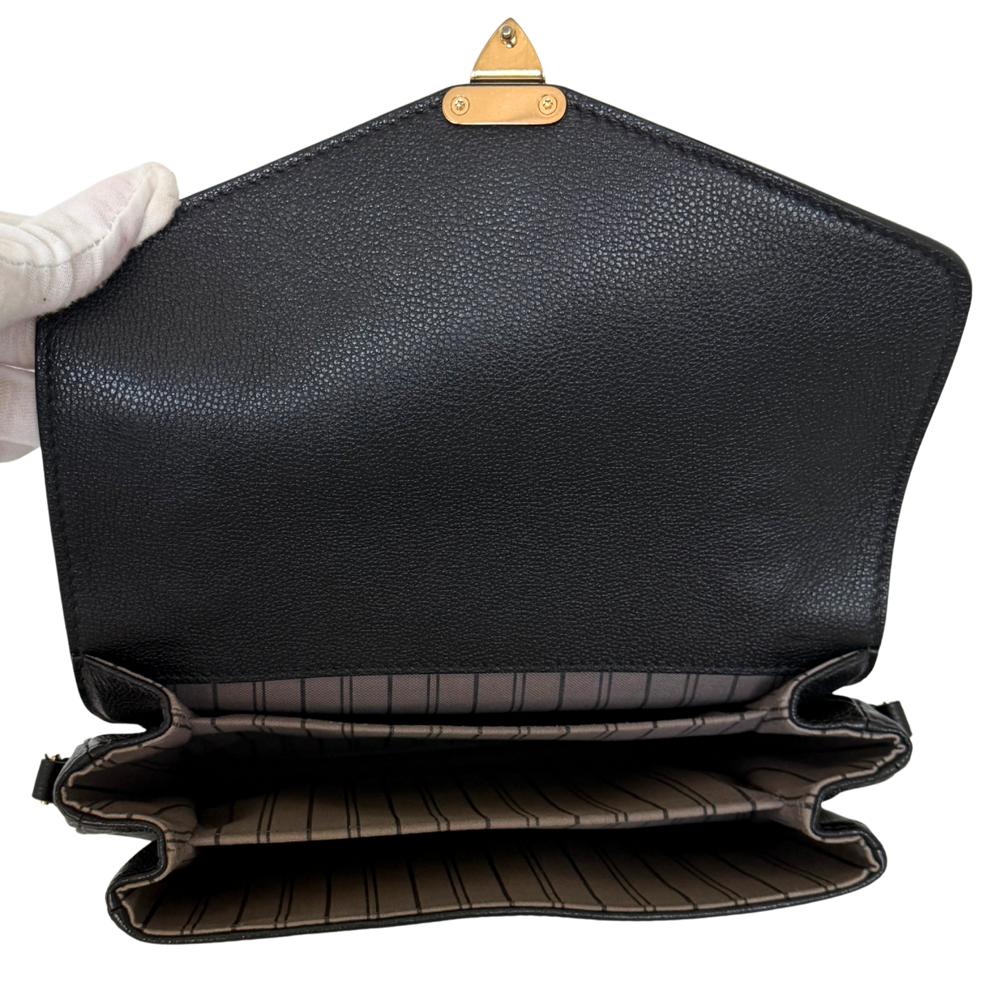 Louis Vuitton Pochette Métis Monogram Empreinte Schwarz Fullset / sehr gut Louis Vuitton