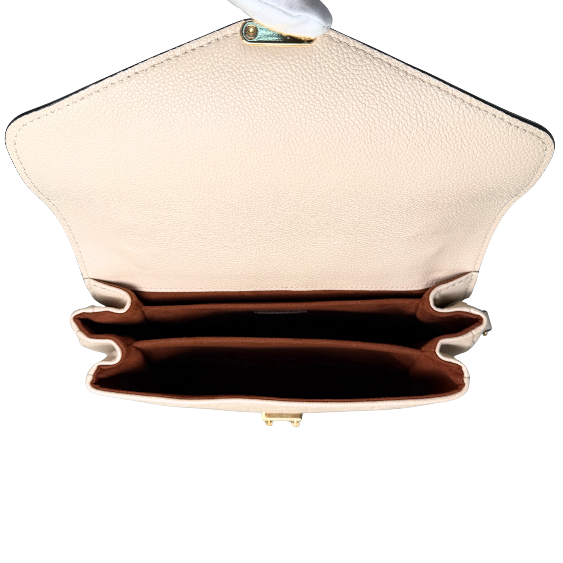 Louis Vuitton Pochette Métis MM Monogram Empreinte M44738 Crème Fullset / gut Louis Vuitton