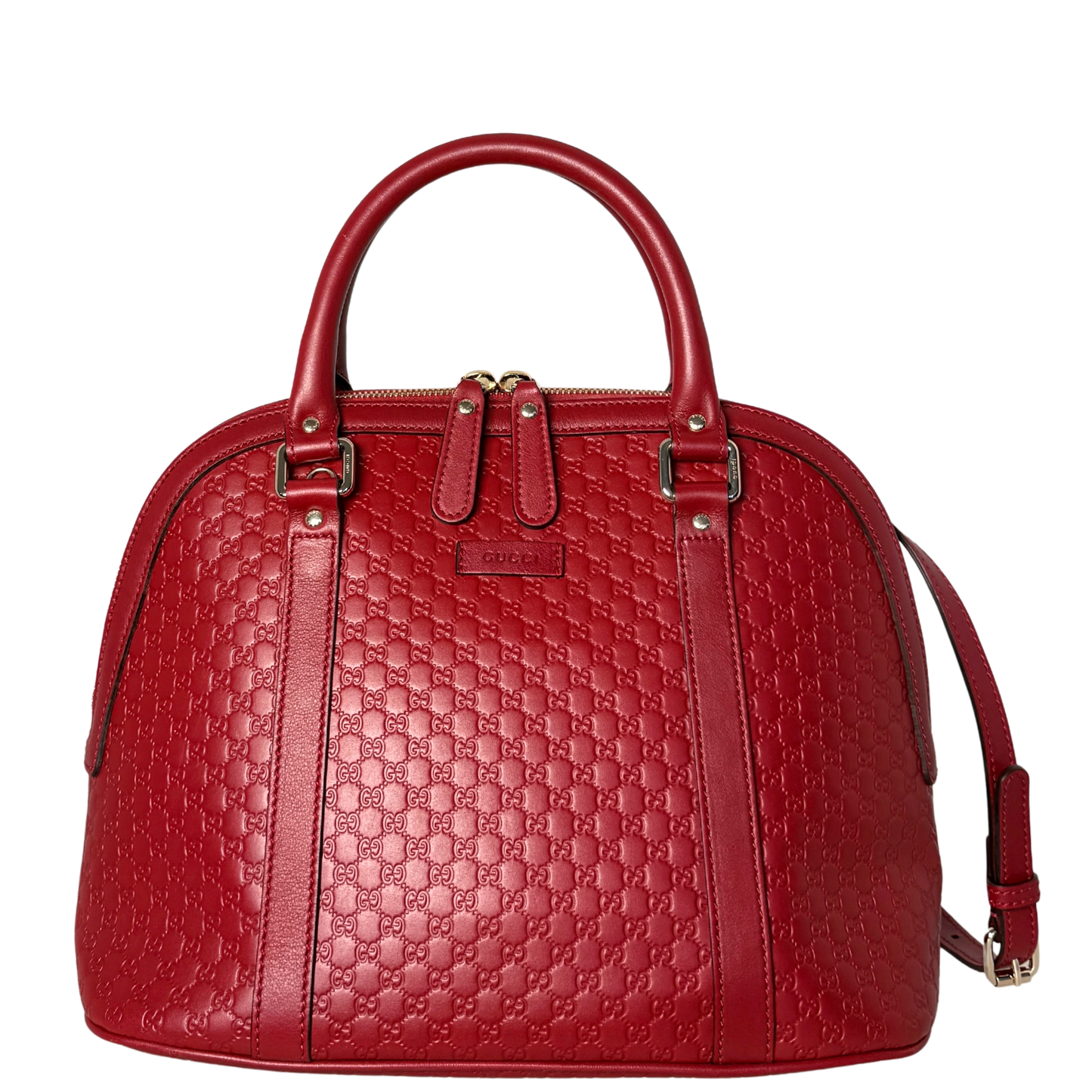 Gucci Mittelgroße Microguccissima Dome Handtasche Rot / sehr gut Gucci