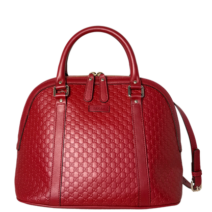 Gucci Mittelgroße Microguccissima Dome Handtasche Rot / sehr gut Gucci