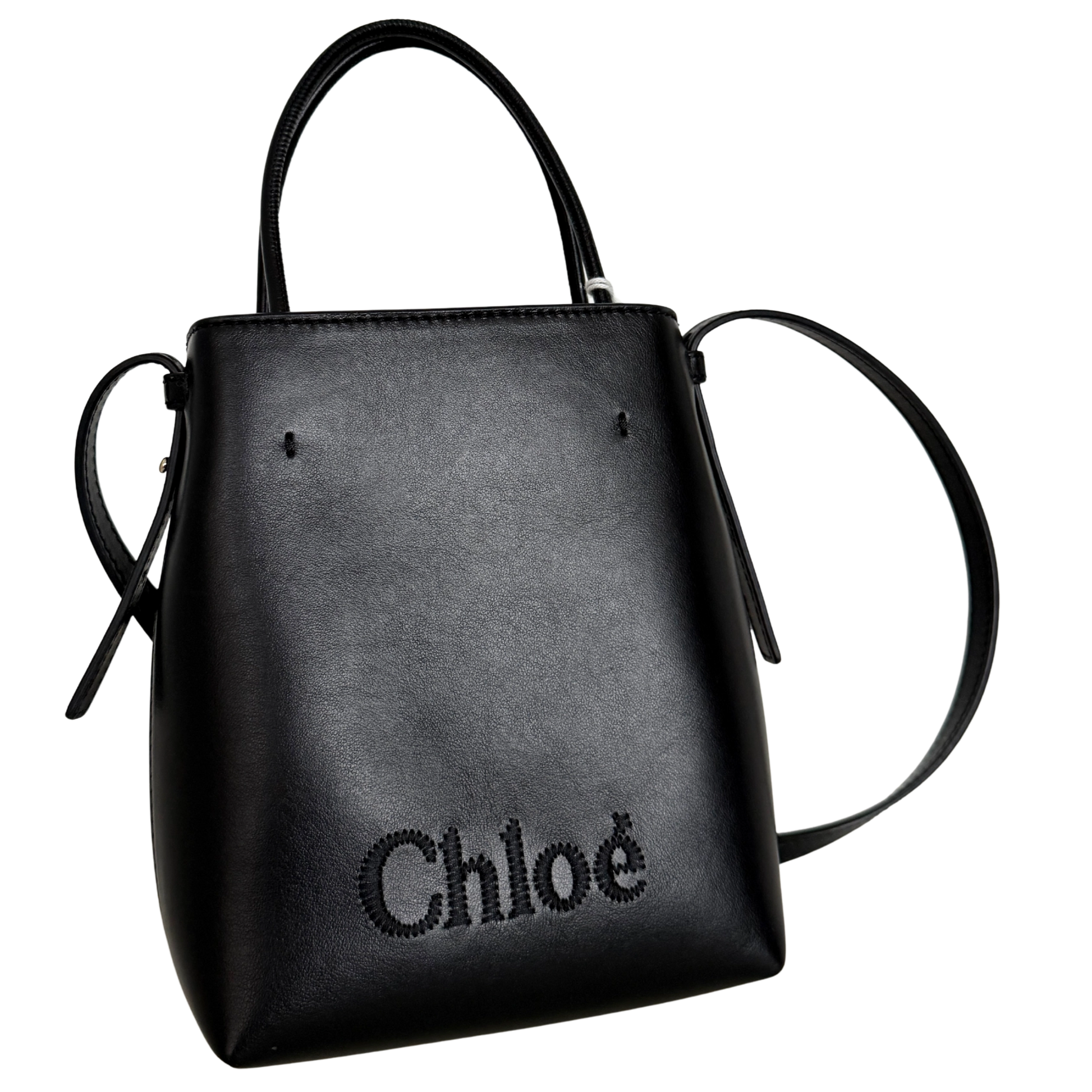 Chloé Micro Sense Tote Bag Schwarz / neuwertig Chloé
