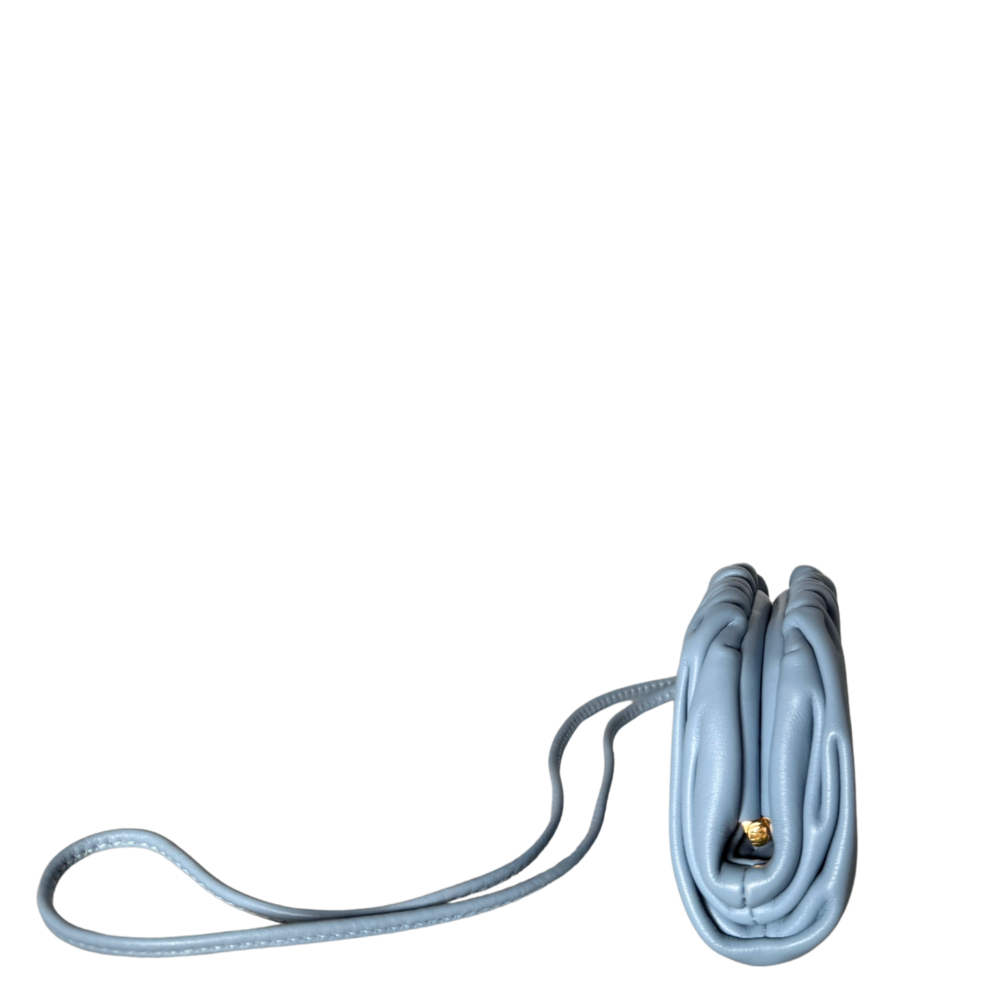 Bottega Veneta Micro Pouch Clutch Hellblau / neuwertig Bottega Veneta