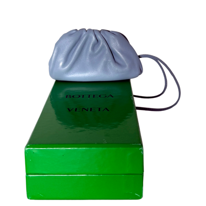 Bottega Veneta Micro Pouch Clutch Hellblau / neuwertig Bottega Veneta