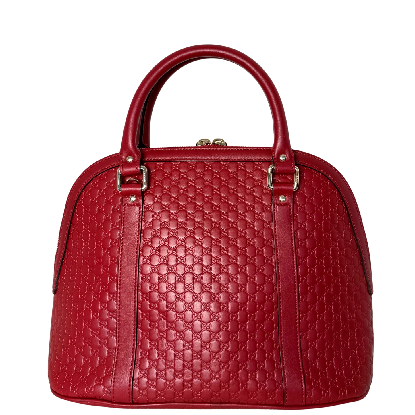 Gucci Mittelgroße Microguccissima Dome Handtasche Rot / sehr gut Gucci