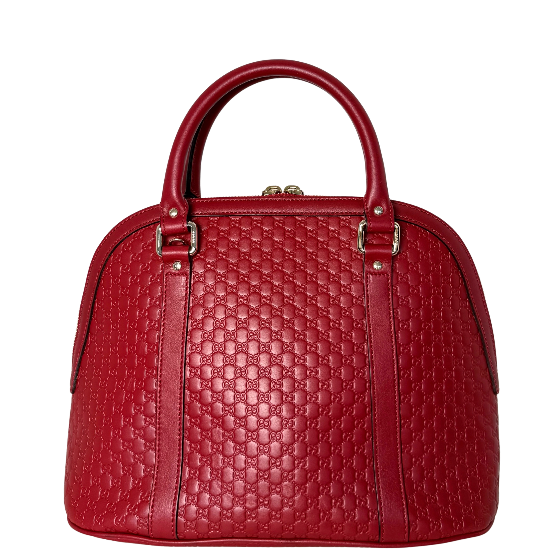 Gucci Mittelgroße Microguccissima Dome Handtasche Rot / sehr gut Gucci