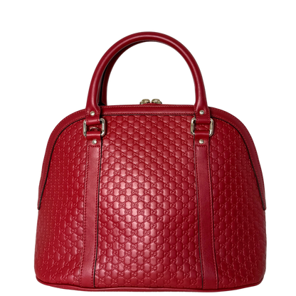Gucci Mittelgroße Microguccissima Dome Handtasche Rot / sehr gut Gucci