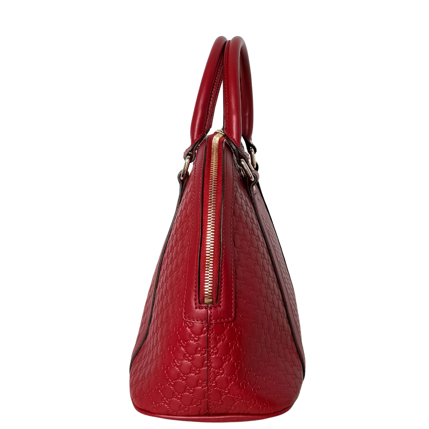 Gucci Mittelgroße Microguccissima Dome Handtasche Rot / sehr gut Gucci