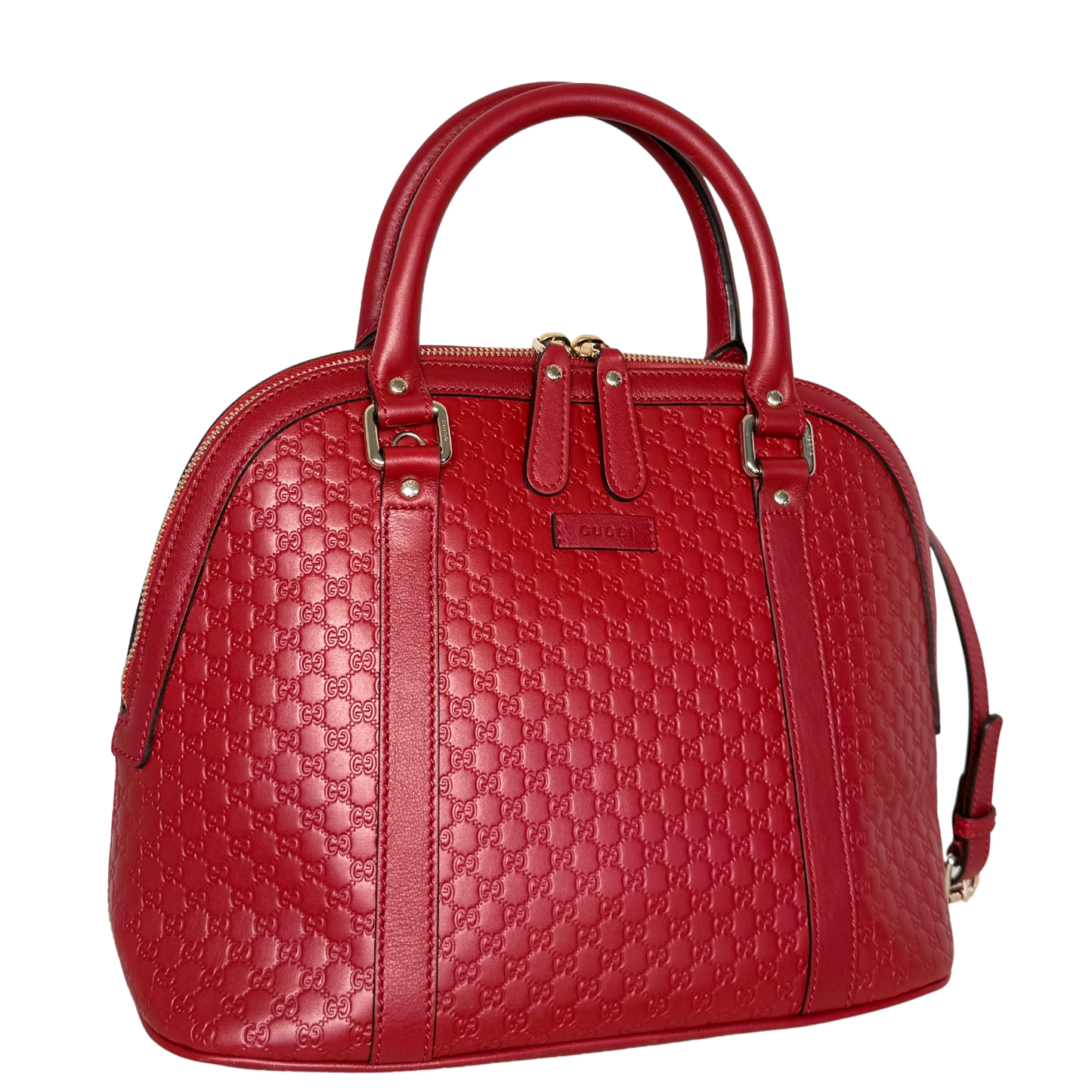 Gucci Mittelgroße Microguccissima Dome Handtasche Rot / sehr gut Gucci