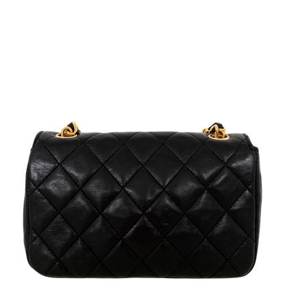 Chanel Mini Single Flap Bag Schwarz / gut Chanel