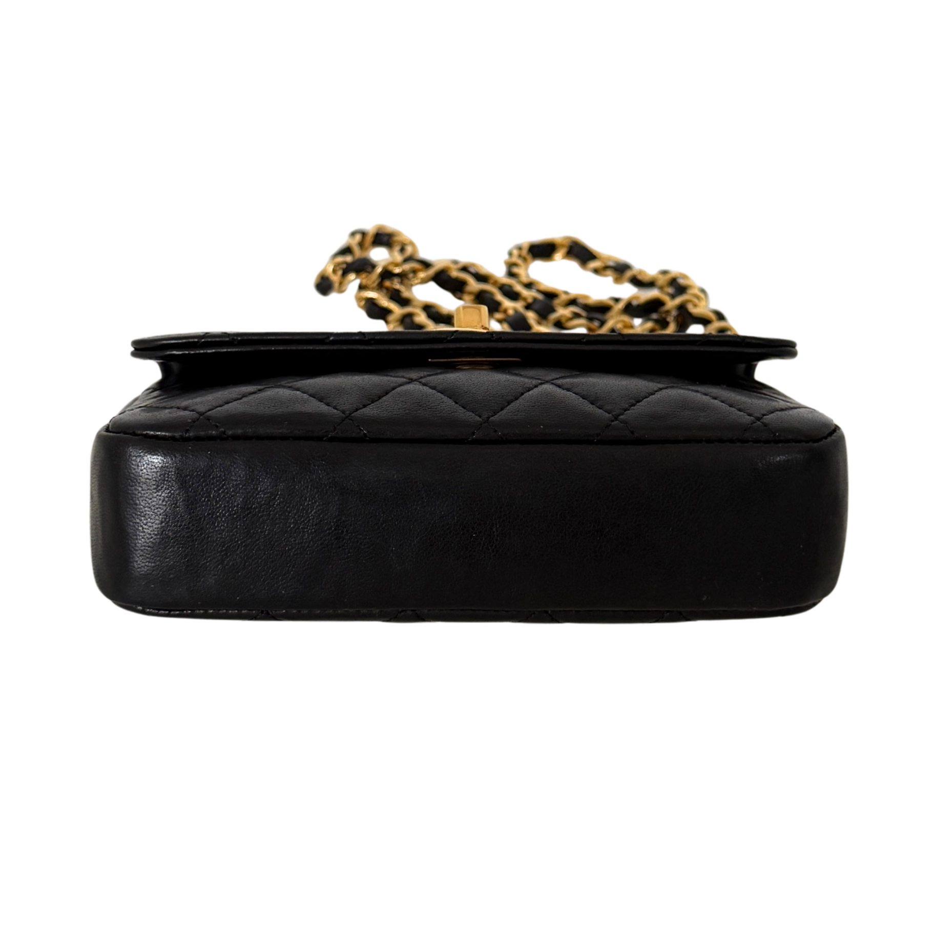 Chanel Mini Single Flap Bag Schwarz / gut Chanel