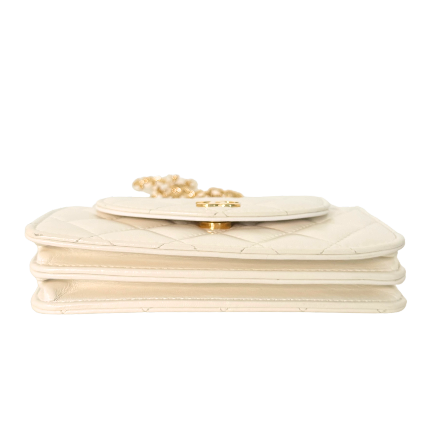 Chanel Mini Flap Bag Weiß / sehr gut Chanel