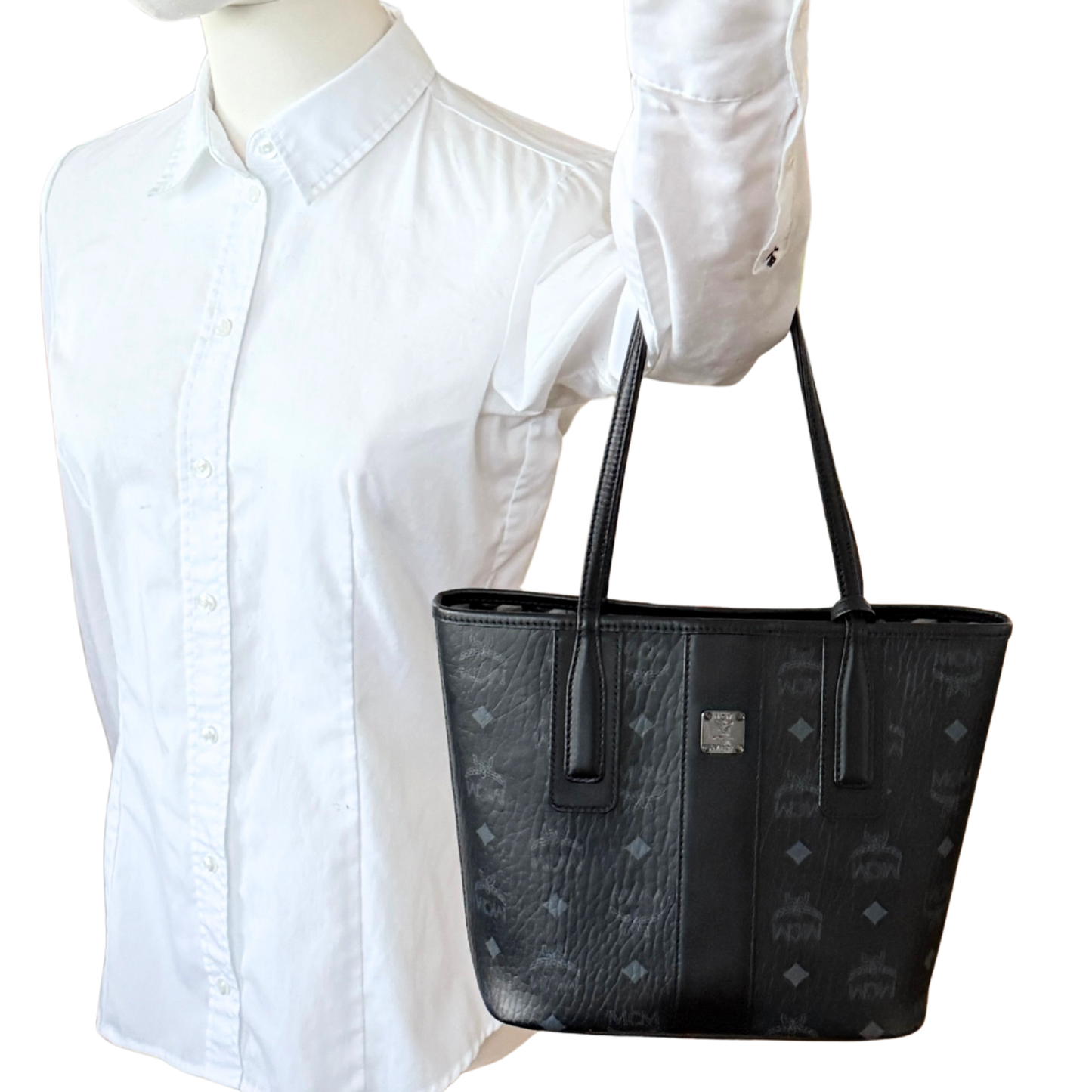 MCM Liz Wendeshopper Mini Schwarz / neuwertig MCM