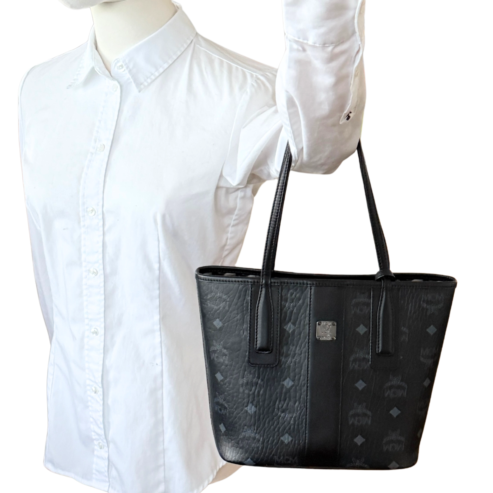 MCM Liz Wendeshopper Mini Schwarz / neuwertig MCM