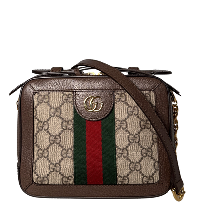 Gucci Ophidia GG Mini Schultertasche Braun / sehr gut Gucci