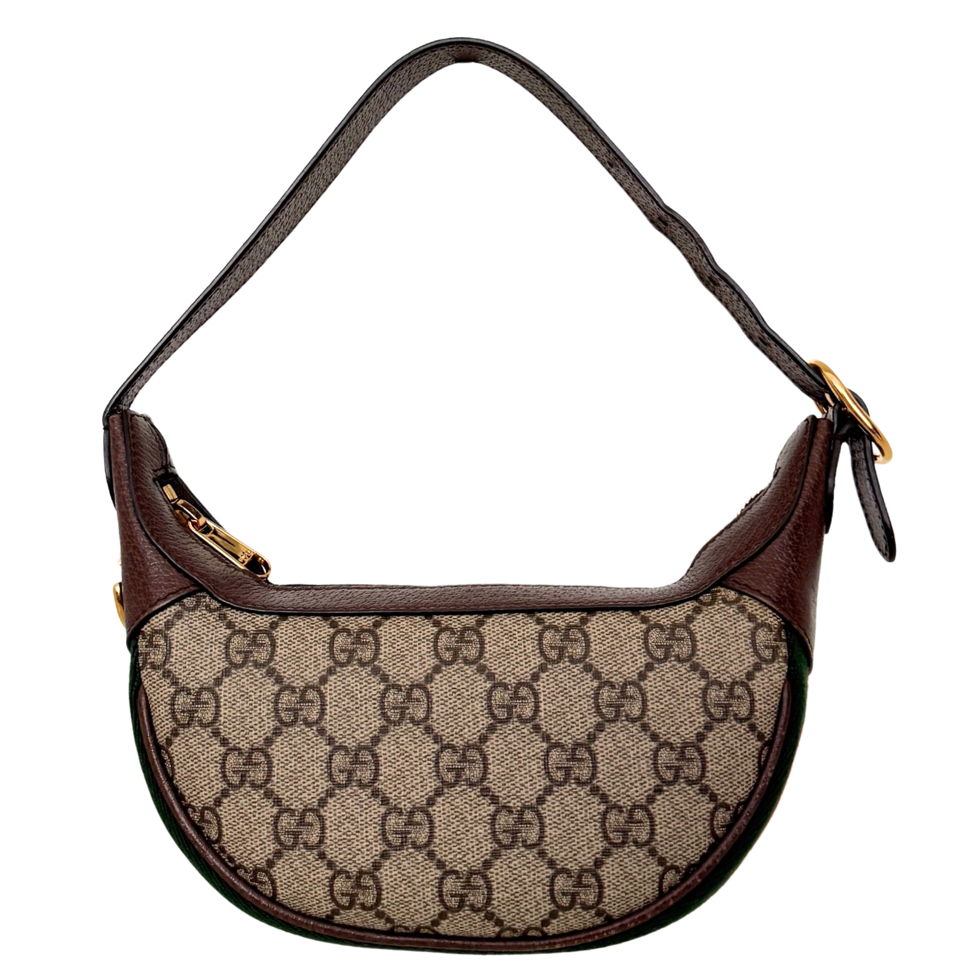 Gucci Kleine Ophidia Schultertasche Braun Fullset / neuwertig Gucci