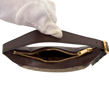 Gucci Kleine Ophidia Schultertasche Braun Fullset / neuwertig Gucci