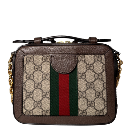 Gucci Ophidia GG Mini Schultertasche Braun / sehr gut Gucci