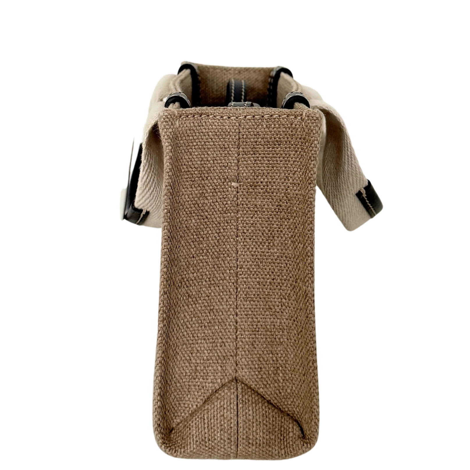 Chloé Woody Mini-Tote Bag aus Leinen Beige / neuwertig Chloé
