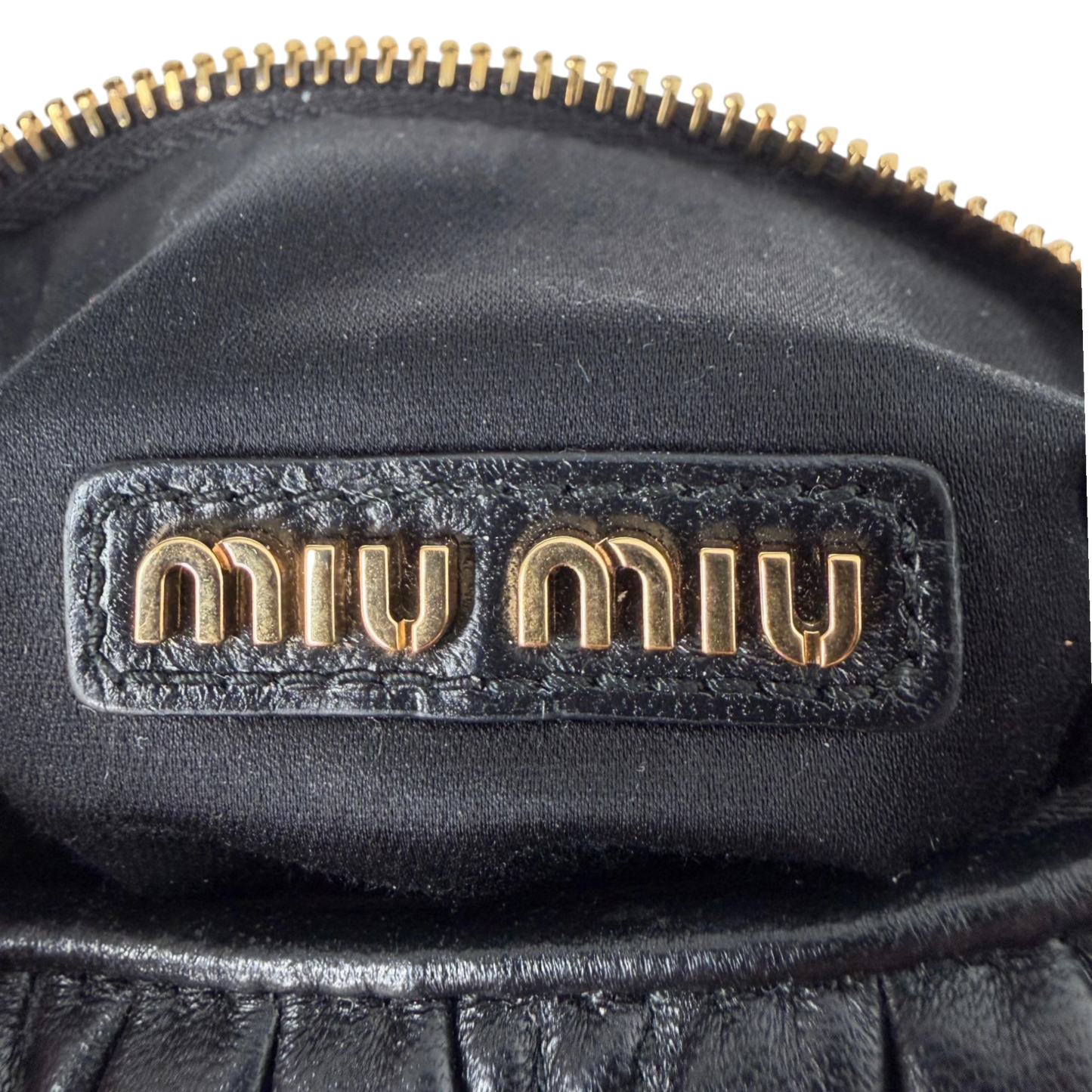 Miu Miu Wander Hobo Bag klein Nappaleder Schwarz MIU MIU