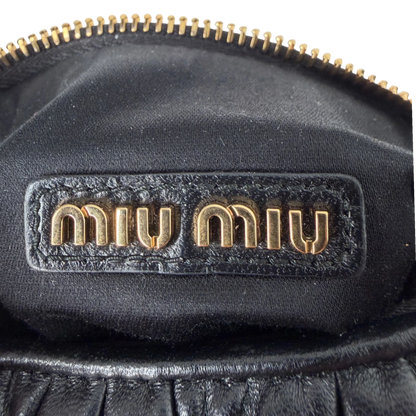 Miu Miu Wander Hobo Bag klein Nappaleder Schwarz MIU MIU