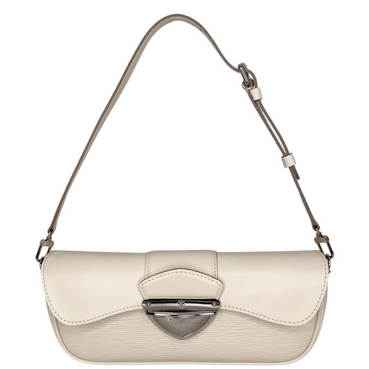 Louis Vuitton Montaigne Clutch Epi Leder creme / neuwertig Louis Vuitton