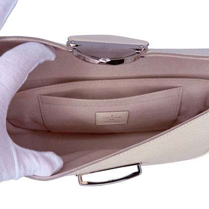 Louis Vuitton Montaigne Clutch Epi Leder creme / neuwertig Louis Vuitton