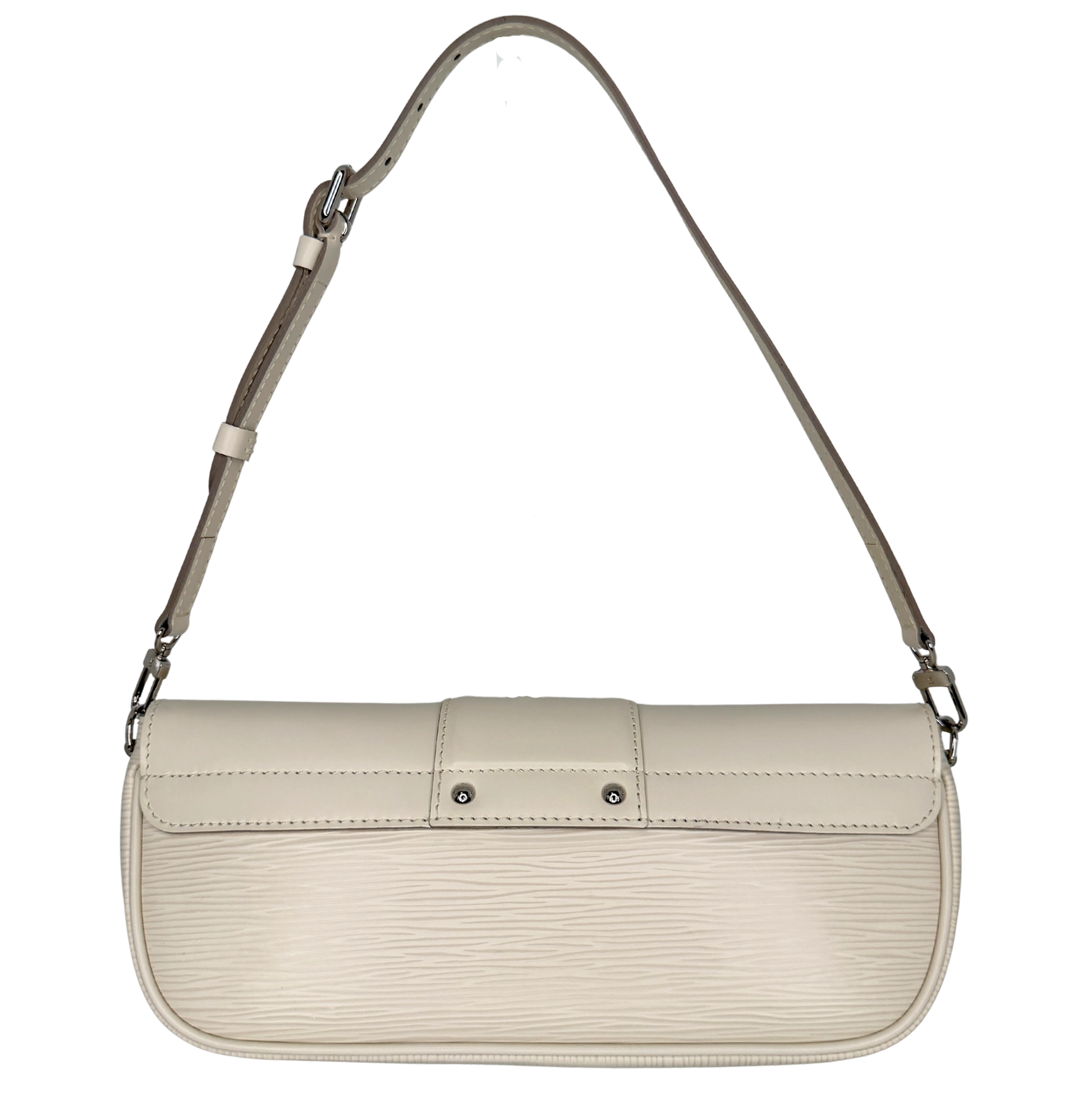 Louis Vuitton Montaigne Clutch Epi Leder creme / neuwertig Louis Vuitton