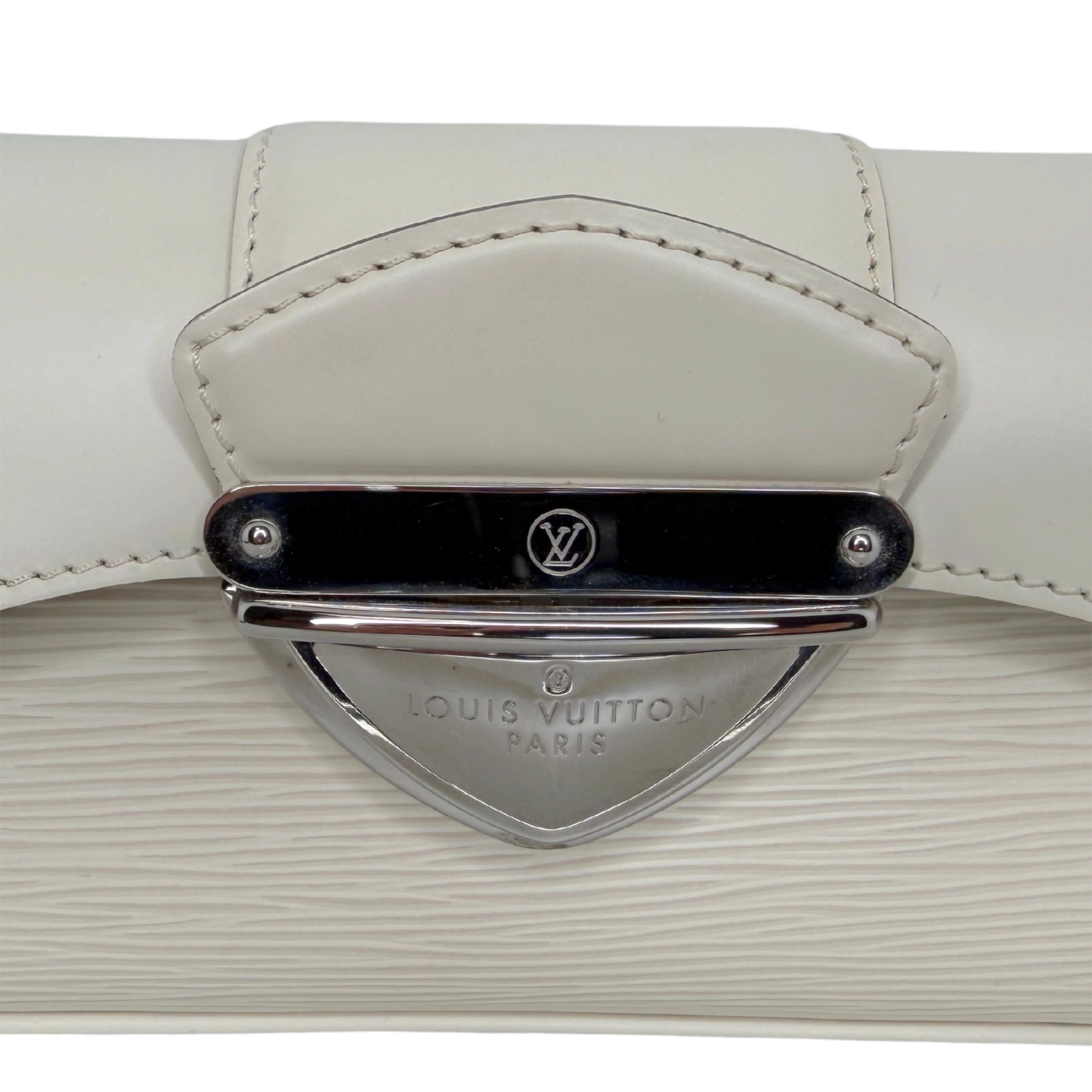 Louis Vuitton Montaigne Clutch Epi Leder creme / neuwertig Louis Vuitton