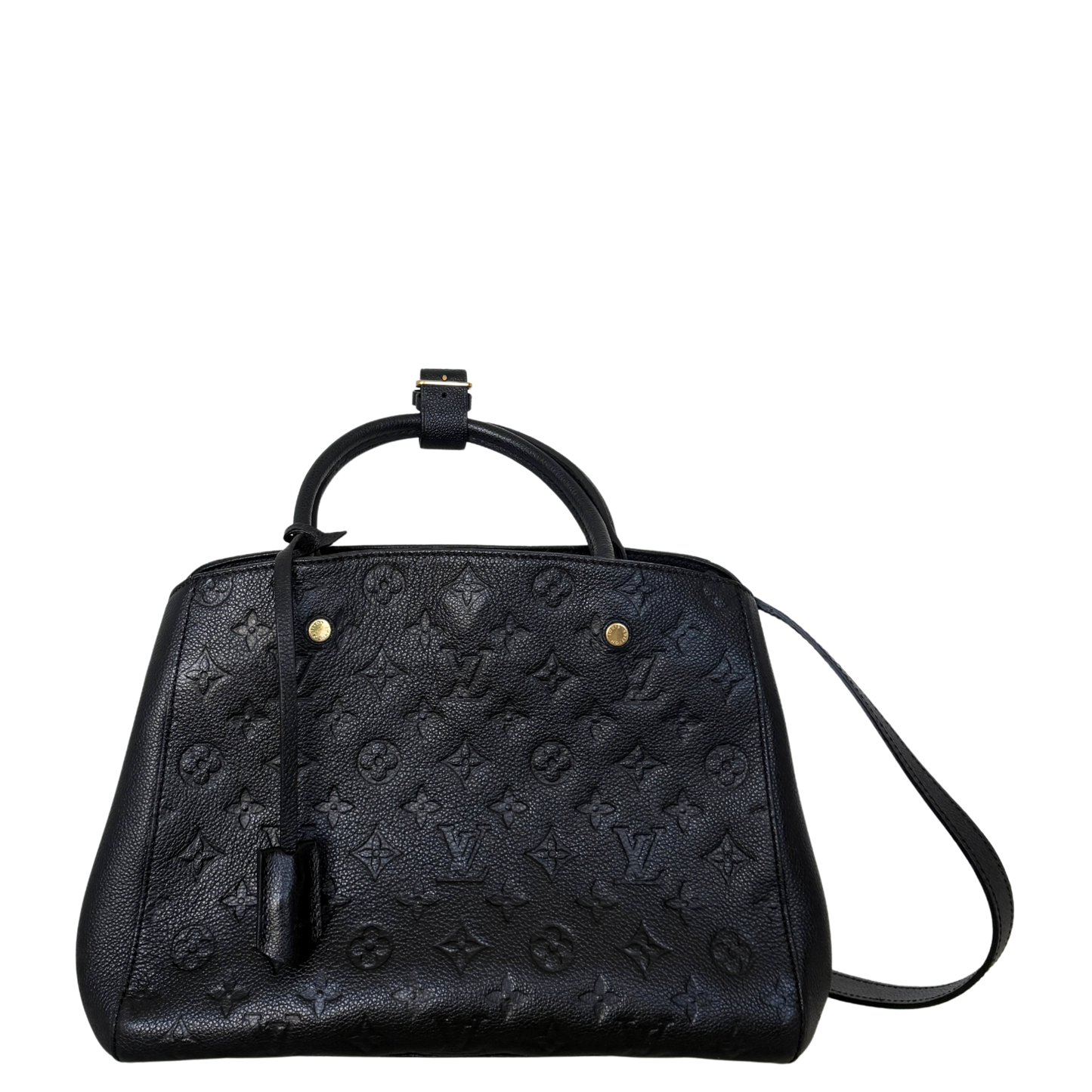 Louis Vuitton Montaigne BB Monogram Empreinte Schwarz / sehr gut Louis Vuitton