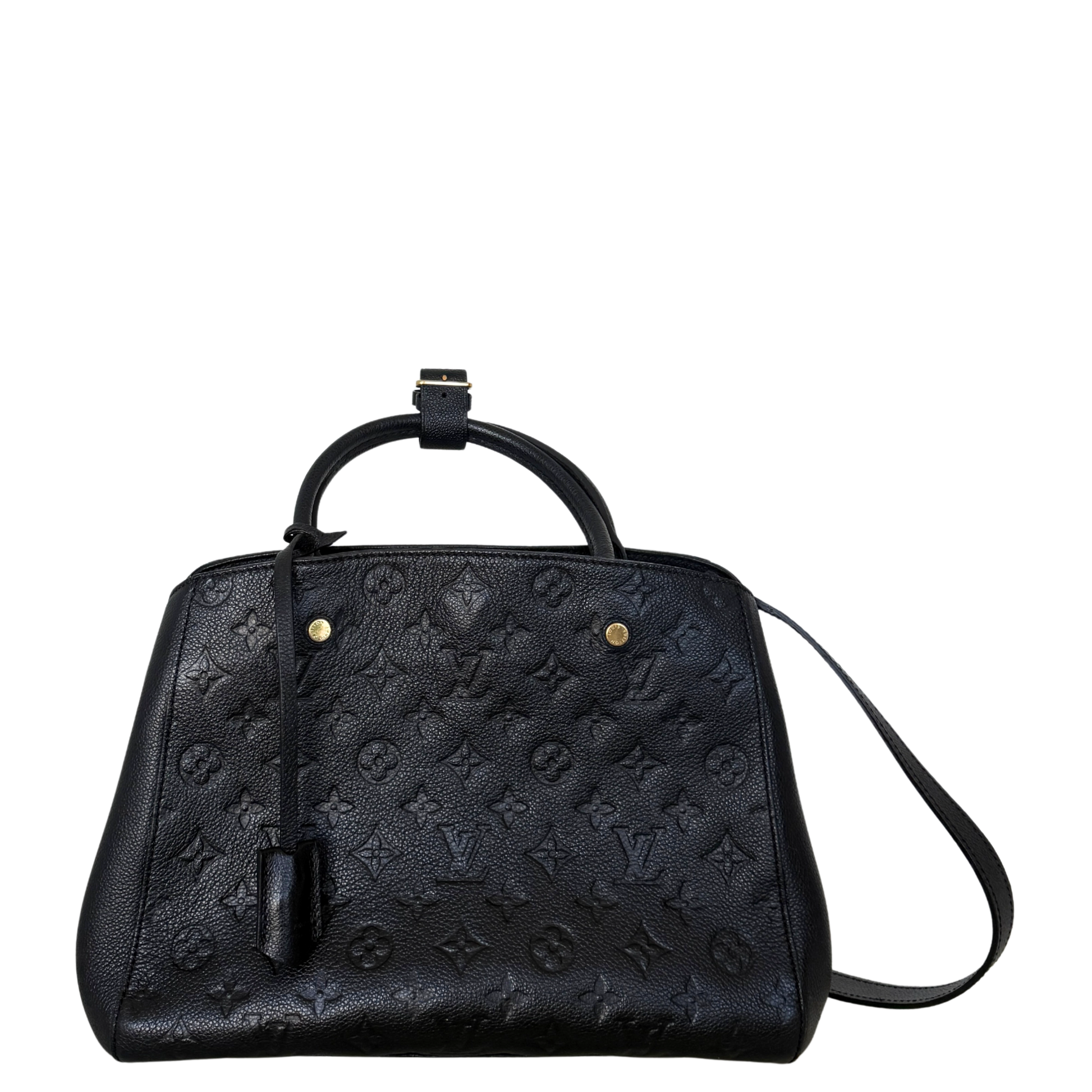 Louis Vuitton Montaigne BB Monogram Empreinte Schwarz / sehr gut Louis Vuitton